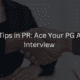 interview tips in pr