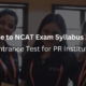 A Guide to NCAT Exam Syllabus 2024 -